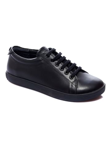Comfortfusse Skórzane sneakersy w kolorze czarnym