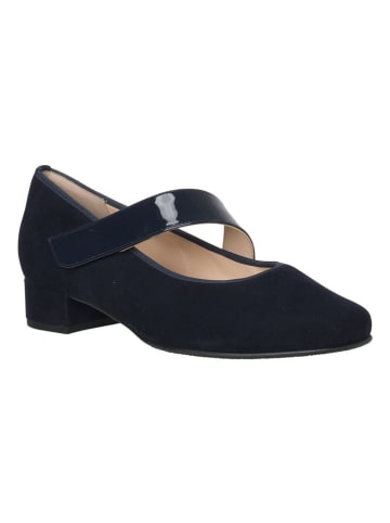 HASSIA Leder-Spangenballerinas "Cordoba" in Dunkelblau