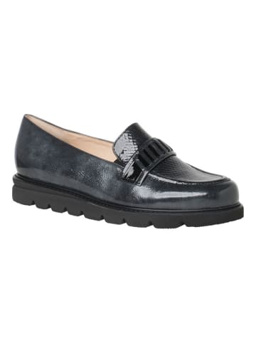 HASSIA Leder-Mokassins "Pisa" in Grau/ Grün