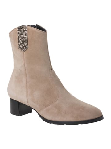 HASSIA Leder-Stiefeletten "Cara" in Beige