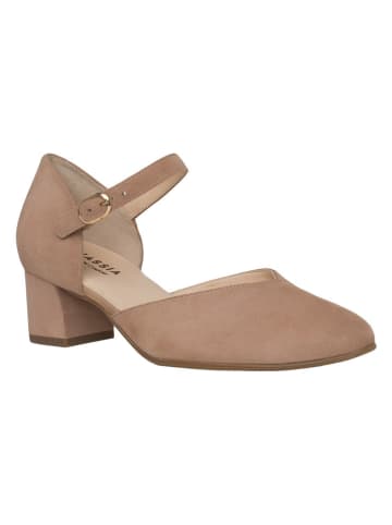HASSIA Leder-Spangenpumps "Capri" in Beige
