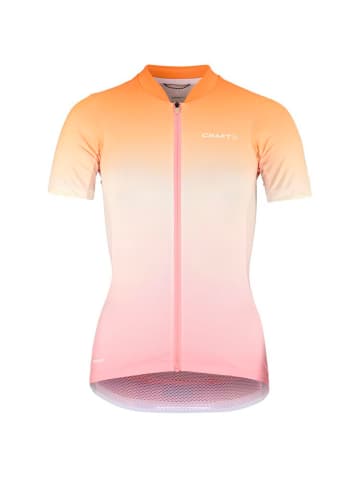 Craft Koszulka kolarska "ADV Endur Graphic Jersey" w kolorze pomarańczowo-różowym