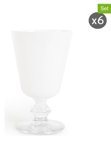 Trendy Kitchen by EXCÉLSA 6er-Set: Gläser "Noble" in Weiß - 280 ml