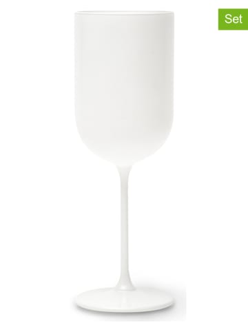 Trendy Kitchen by EXCÉLSA 6er-Set: Weingläser "Nordic" in Weiß - 410 ml