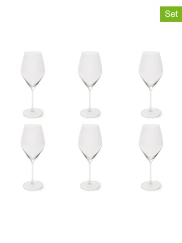 Trendy Kitchen by EXCÉLSA 6er-Set: Weingläser "Asti" in Transparent - 470 ml