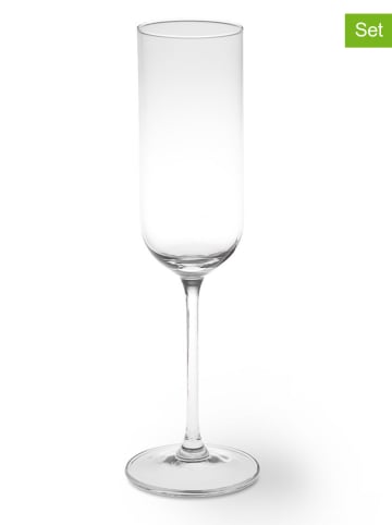 Trendy Kitchen by EXCÉLSA 6er-Set: Sektgläser "Nordic" in Transparent - 210 ml