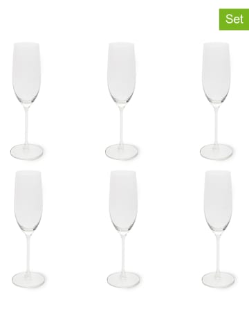 Trendy Kitchen by EXCÉLSA 6er-Set: Weingläser "Bardolino" in Transparent - 210 ml