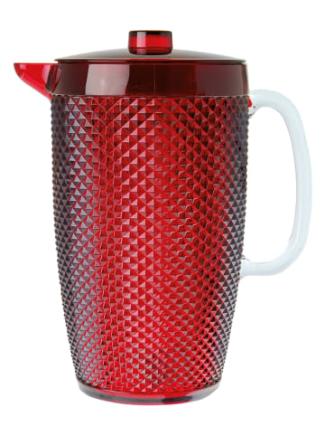 Trendy Kitchen by EXCÉLSA Karafka "Diamond" w kolorze czerwonym - 2,5 l