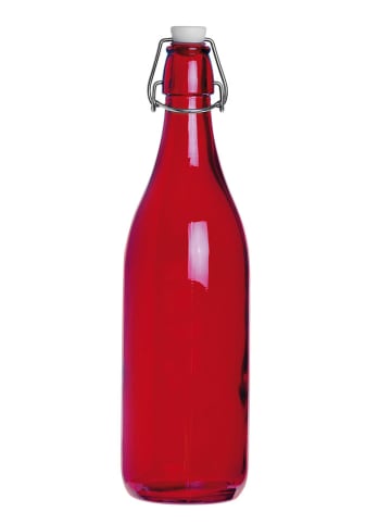 Trendy Kitchen by EXCÉLSA Wasserflasche "Fresh" in Rot - 1 l