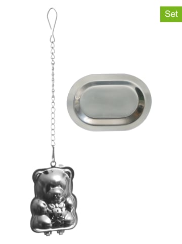 Trendy Kitchen by EXCÉLSA 2tlg. Tee-Set "Tea Time" in Silber