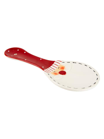 Trendy Kitchen by EXCÉLSA Lepelhouder "Snowman" rood/wit - (B)10 x (H)25,3 x (D)2,1 cm