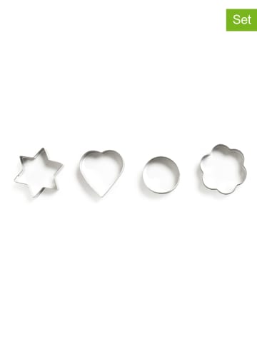 Trendy Kitchen by EXCÉLSA 4er-Set: Ausstecher in Silber - (L)6 cm
