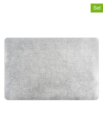 Trendy Kitchen by EXCÉLSA Podkładki stołowe (6 szt.) "Platinum" w kolorze srebrnym - 45 x 30 cm