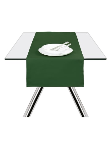 Trendy Kitchen by EXCÉLSA Bieżnik "Panama Color" w kolorze ciemnozielonym - 140 x 45 cm