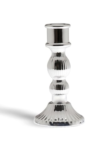 Trendy Kitchen by EXCÉLSA Świecznik w kolorze srebrnym - wys. 15 x Ø 8 cm