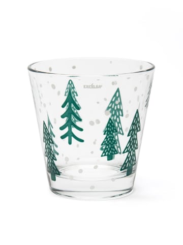 Trendy Kitchen by EXCÉLSA Szklanki (6 szt.) "Green Winter" w kolorze zielonym - 250 ml