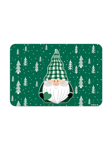 Trendy Kitchen by EXCÉLSA 6er-Set: Tischsets "Green Winter" in Grün/ Weiß - (L)43,5 x (B)29 cm