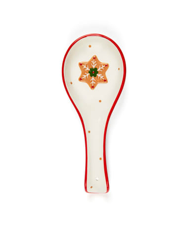 Trendy Kitchen by EXCÉLSA Löffelablage "Wonderful Ginger" in Weiß/ Rot - (B)26 x (H)3 cm