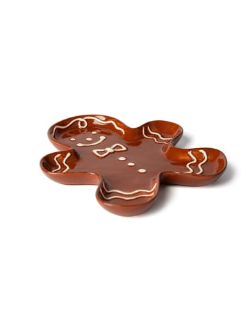 Trendy Kitchen by EXCÉLSA Servierplatte "Wonderful Ginger" in Hellbraun - (L)19 x (B)16,5 cm