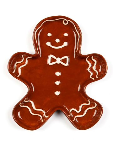 Trendy Kitchen by EXCÉLSA Serveerplateau "Wonderful Ginger" lichtbruin - (L)19 x (B)16,5 cm