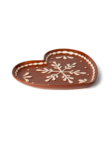 Trendy Kitchen by EXCÉLSA Servierplatte "Wonderful Ginger" in Hellbraun - (L)19 x (B)17,3 cm