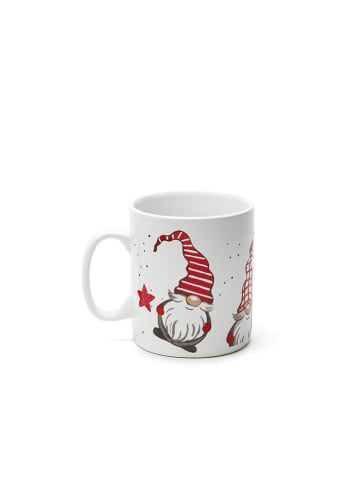 Trendy Kitchen by EXCÉLSA Tasse "Gnomo" in Weiß/ Rot - 900 ml