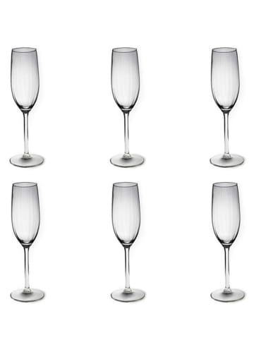 Trendy Kitchen by EXCÉLSA 6-delige set: champagneglazen "Alba" - 210 ml