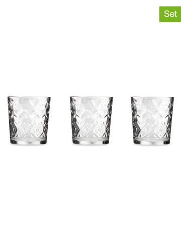Trendy Kitchen by EXCÉLSA 3-delige set: glazen "Formentera" - 260 ml