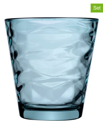 Trendy Kitchen by EXCÉLSA 6-delige set: glazen blauw - 230 ml