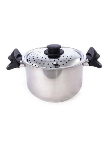 Trendy Kitchen by EXCÉLSA 2-częściowy zestaw "Scolabella" w kolorze srebrno-czarnym - Ø 20 cm