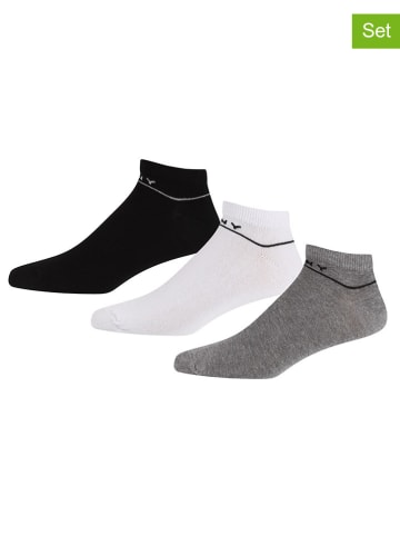 DKNY 3er-Set: Socken in Schwarz/ Weiß/ Grau