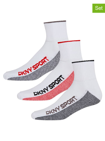 DKNY Skarpety (3 pary) w kolorze białym