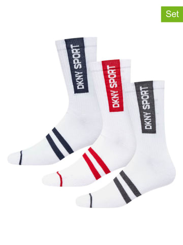 DKNY 3er-Set: Socken in Weiß