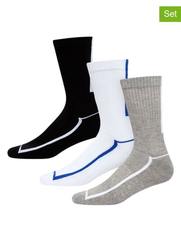 DKNY 3er-Set: Socken in Weiß/ Schwarz/ Grau