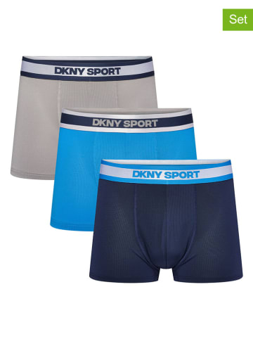 DKNY Bokserki (3 pary) w kolorze granatowo-niebiesko-szarym