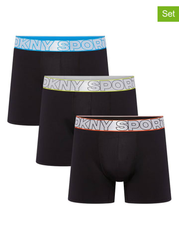 DKNY Bokserki (3 pary) w kolorze czarnym