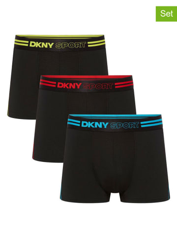 DKNY Bokserki (3 pary) w kolorze czarnym