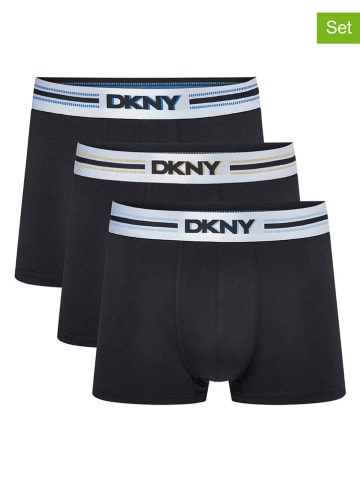 DKNY Bokserki (3 pary) w kolorze czarnym