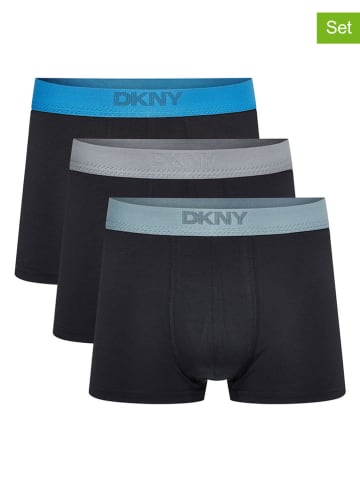 DKNY Bokserki (3 pary) w kolorze czarnym