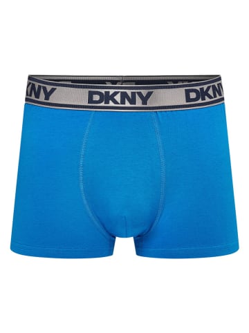 DKNY 3er-Set: Boxershorts in Blau/ Dunkelblau/ Hellblau