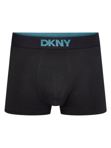 DKNY Bokserki (3 pary) w kolorze turkusowo-czarnym