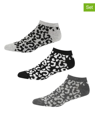 DKNY Skarpety (3 pary) w kolorze czarno-szaro-antracytowym