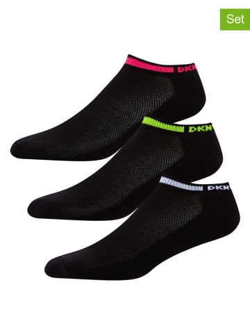 DKNY Skarpety (3 pary) w kolorze czarnym