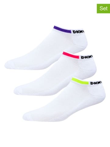 DKNY Skarpety (3 pary) w kolorze białym