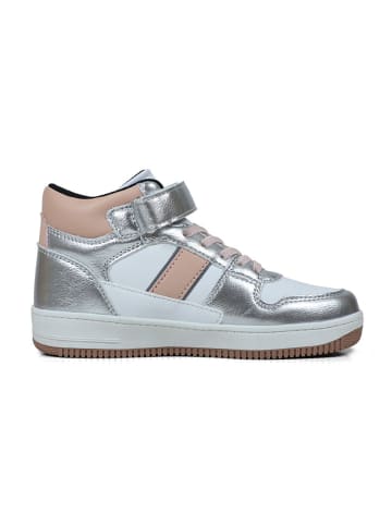 GAP Sneakers "Boston Mid II" in Beige/ Silber/ Weiß