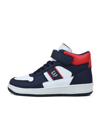 GAP Sneakers "Boston Mid II" in Dunkelblau/ Rot/ Weiß