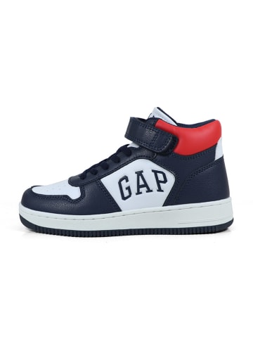 GAP Sneakers "Boston Mid II" in Dunkelblau/ Rot/ Weiß