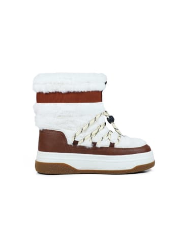 GAP Boots " Paradise High Fur" in Weiß/ Bordeaux