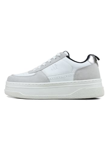 GAP Sneakersy "Paradise IV" w kolorze srebrno-białym