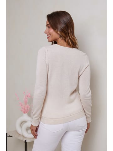 Soft Cashmere Kaszmirowy sweter w kolorze kremowym